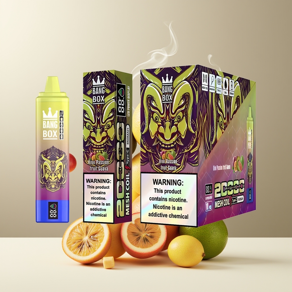 Bang Box 20000 Puffs Grossister Sverige – 35ml E-Liquid 850mAh Mesh Coil 12 Smaker Tillgängliga