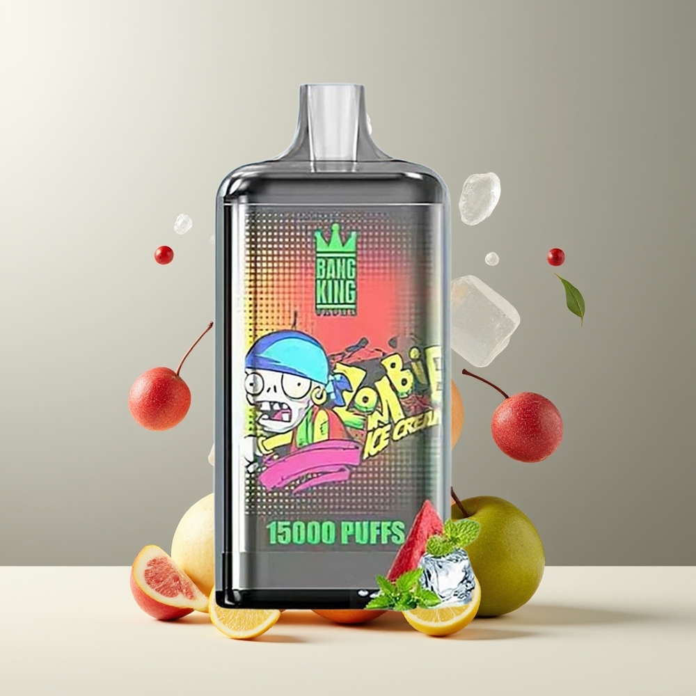 Bang King 15000 Puffs 21ml 550mAh 0-5 Nicotine Färgglad Design grossister Sverige