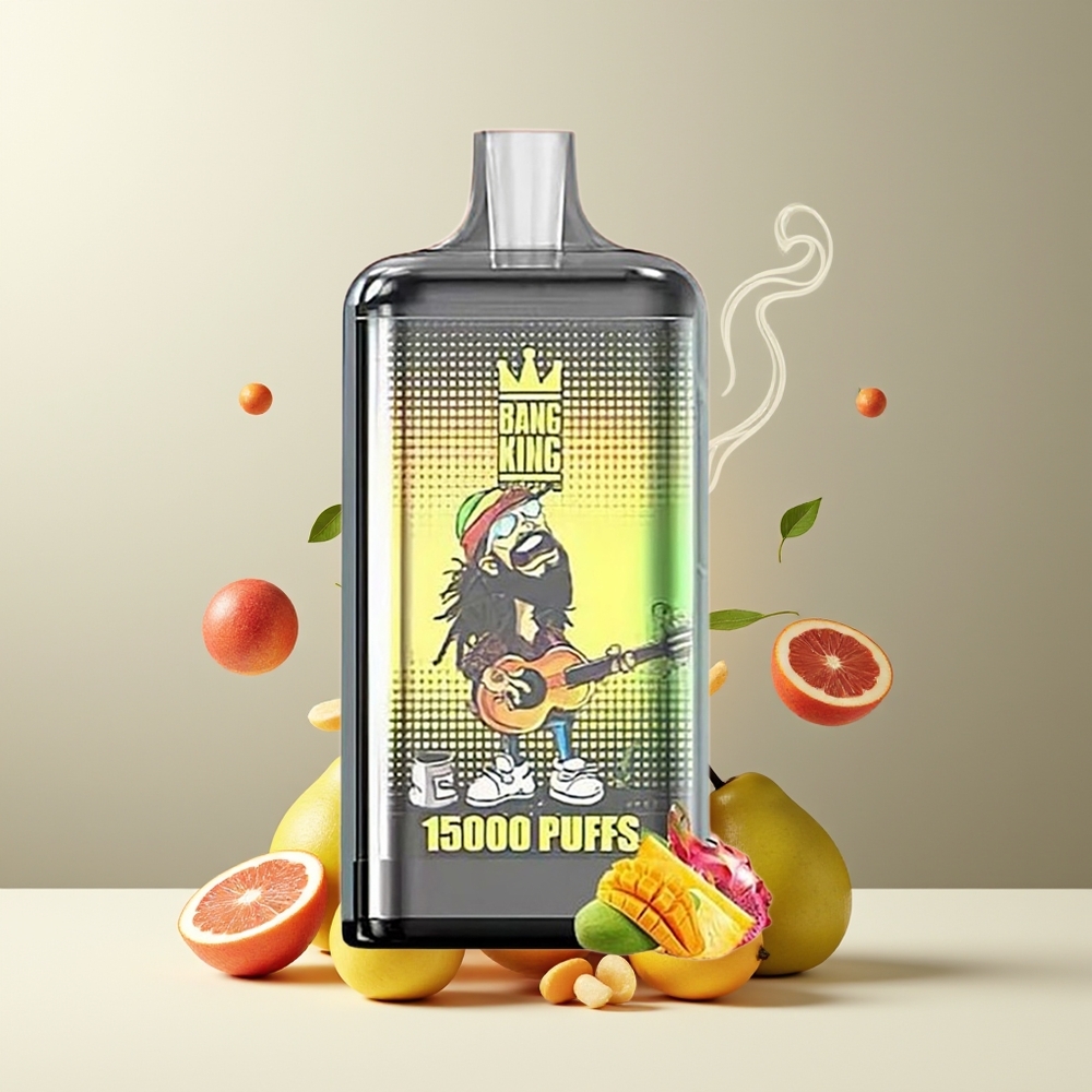 Bang King 15000 Puffs 21ml 550mAh 0-5 Nikotin Färgglad Design grossister Sverige