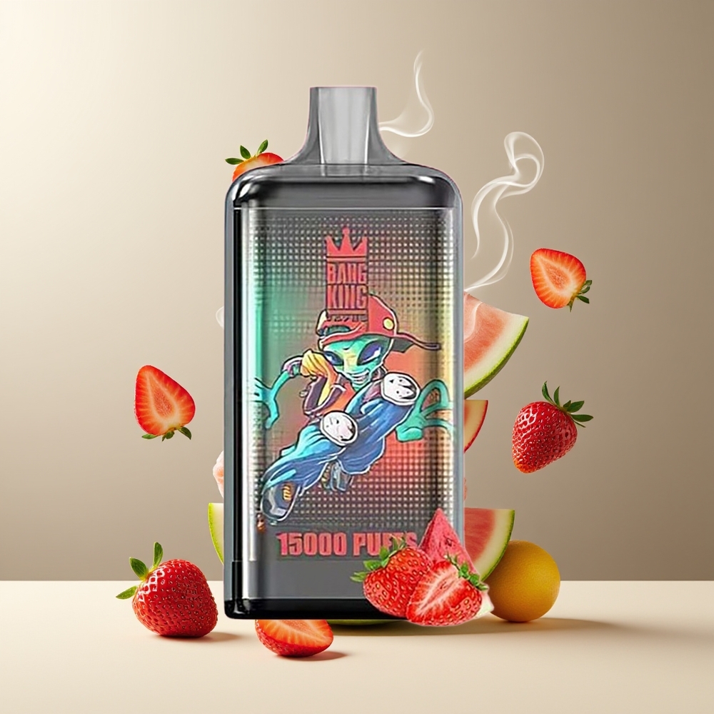 Bang King 15000 Puffs Grossister Sverige – 21ml E-Liquid 550 mAh Batteri Färgglad Design