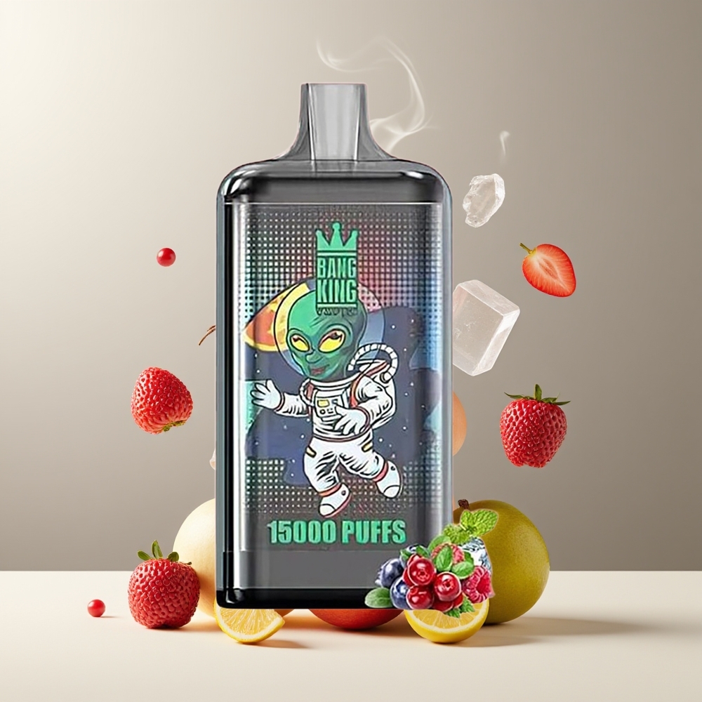 Bang King 15000 Puffs – 21ml E-Liquid 550 mAh Batteri Färgglad Design – Grossister Sverige