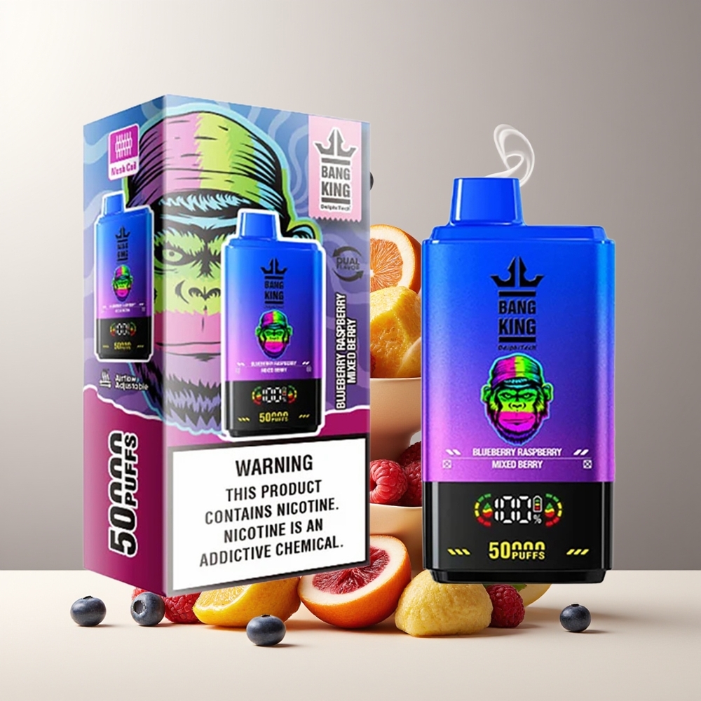Bang King 50000 Engangs Vape Grossister Sverige – 50ml 850mAh Typ-C-laddning