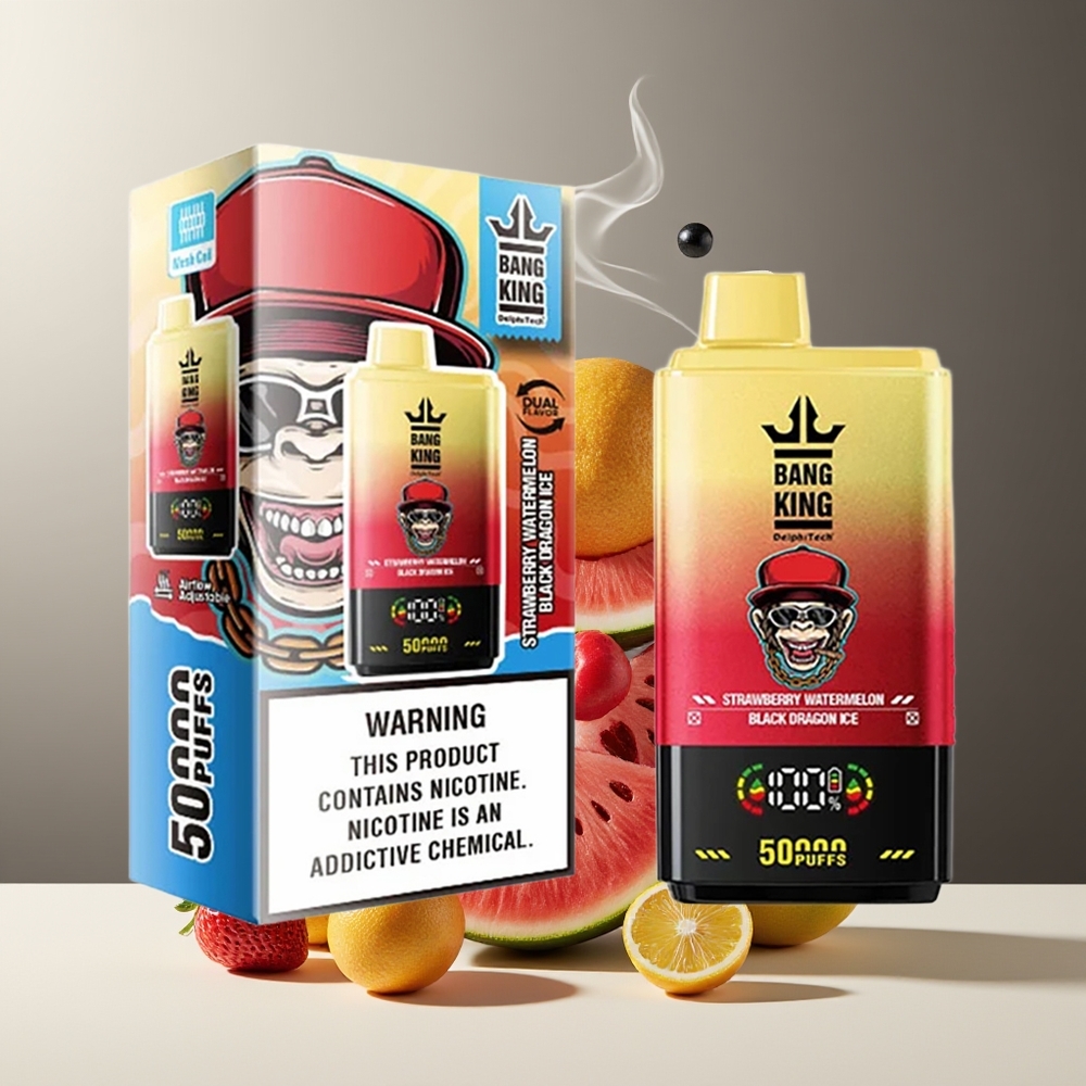 Bang King 50000 Engangs Vape med 50ml e-vätska 850mAh batteri  10 mesh coil – grossister Sverige