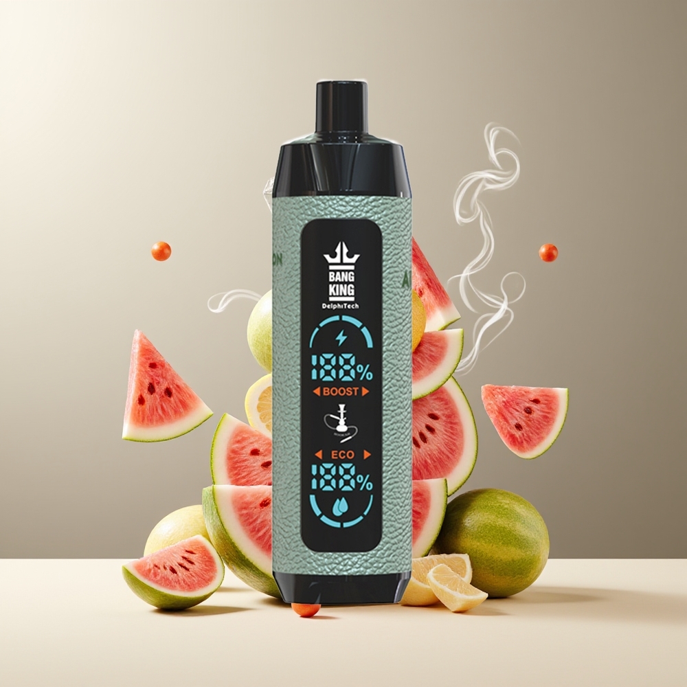 Bang King Shisha 25000 Puffs 30ml 650mAh Typ-C Laddning 06 Ohm Mesh Coil grossister Sverige