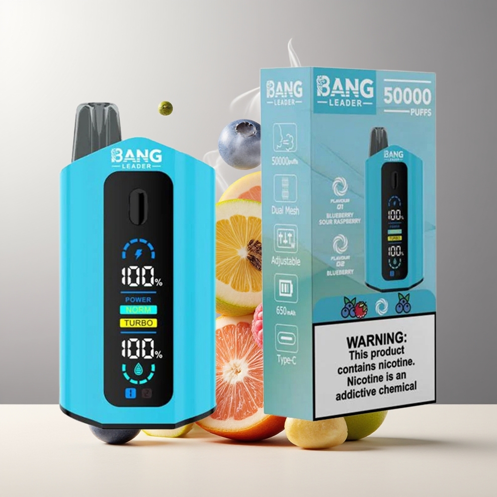 Bang Leader 50000 Puffs Engangs Vape Grossister Sverige – 13400mAh Batteri 36ml E-vätska 2-i-1 Smaker Hållbar Konstruktion