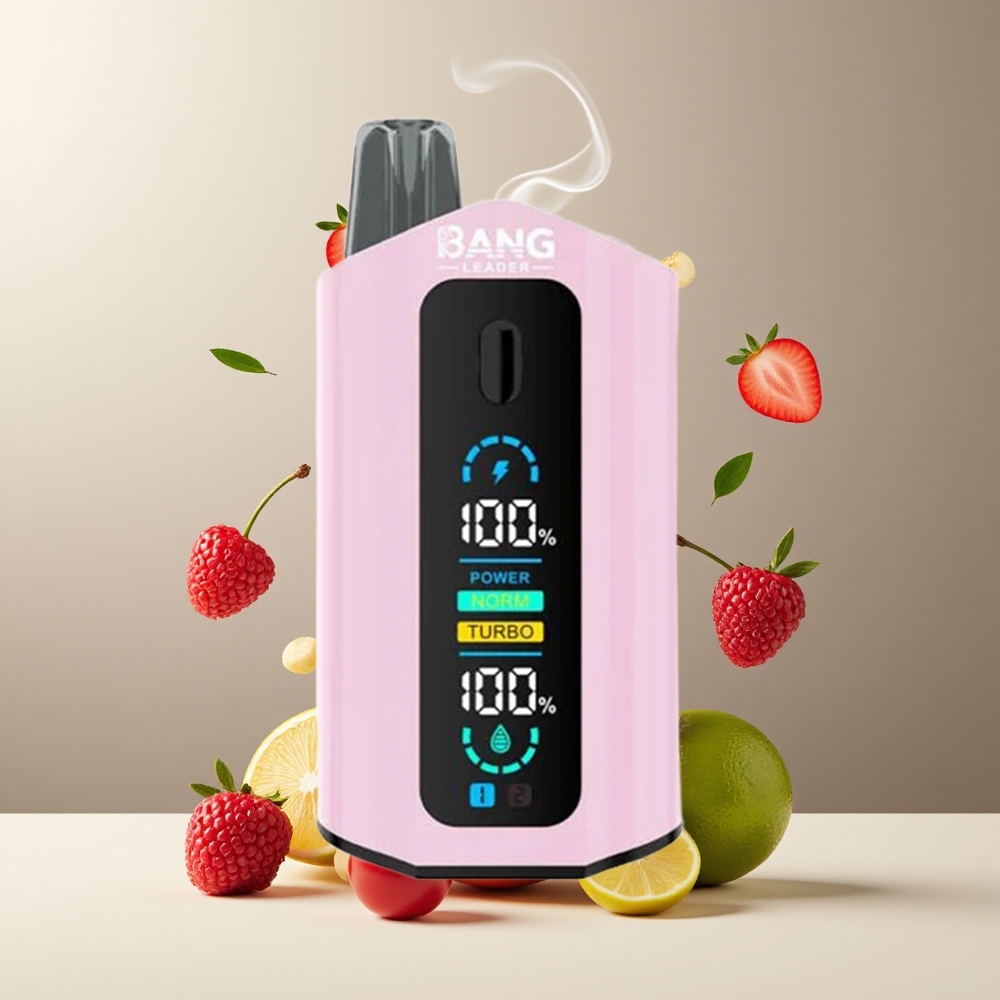Bang Leader 50000 Puffs Engangs Vape grossister Sverige med 13400mAh Batteri 36ml E-vätska  Type-C Laddning