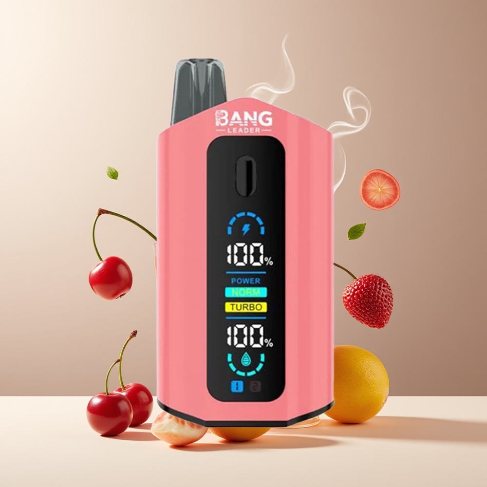 Bang Leader 50000 Puffs Engangs Vape grossister Sverige – 13400mAh 36ml E-liquid 2-i-1 Smaker