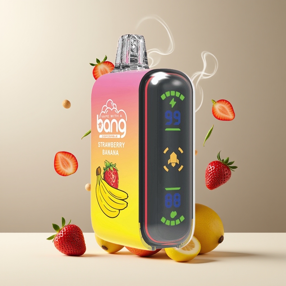 Bang Rocket 18000 Puffs Grossister Sverige – 26ml Kapacitet 650mAh Batteri Nikotin 0/2/3/5 Jordbær Banan