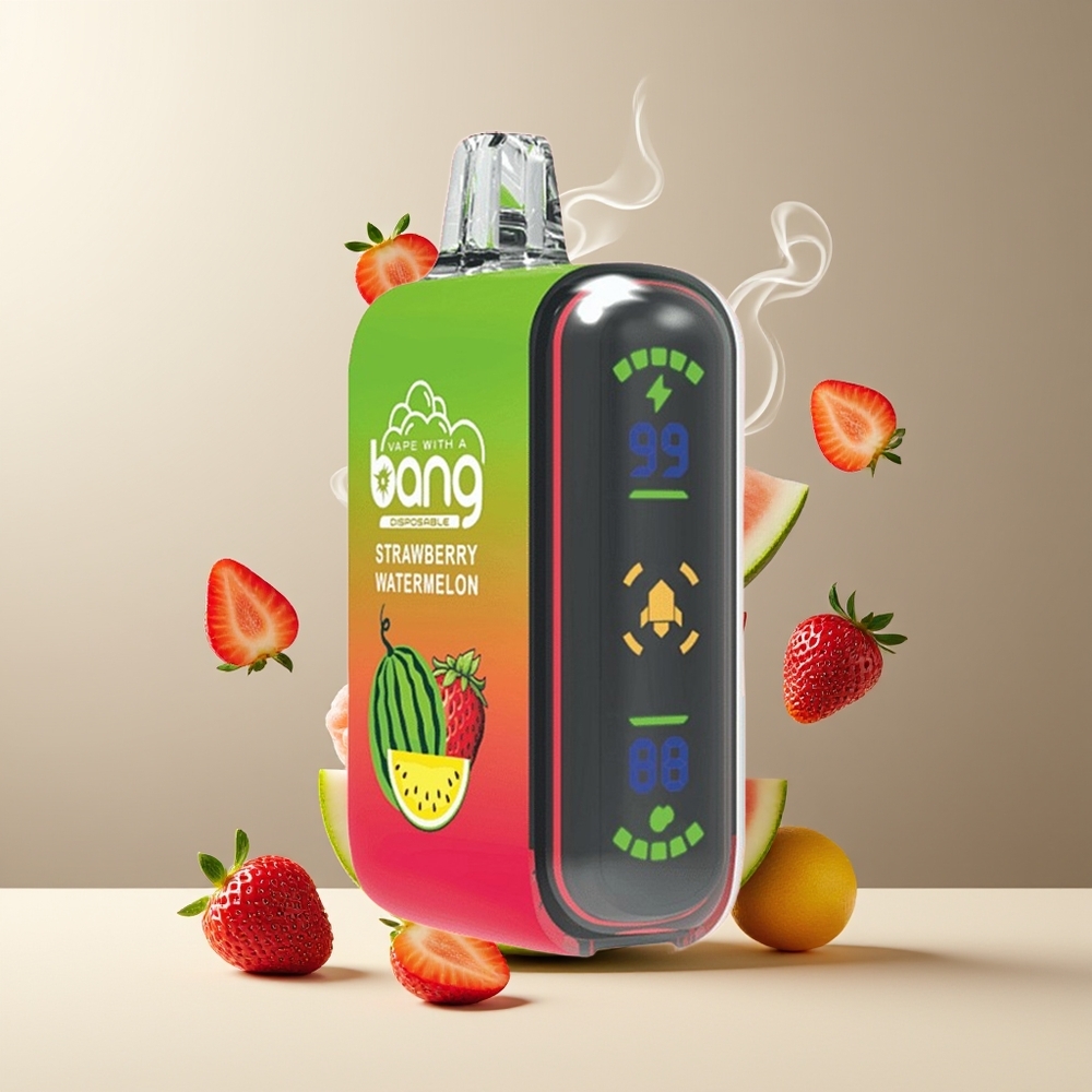 Bang Rocket 18000 Puffs Grossister Sverige – 26ml Kapacitet 650mAh Batteri Nikotin 0/2/3/5 Jordbær Vandmelon