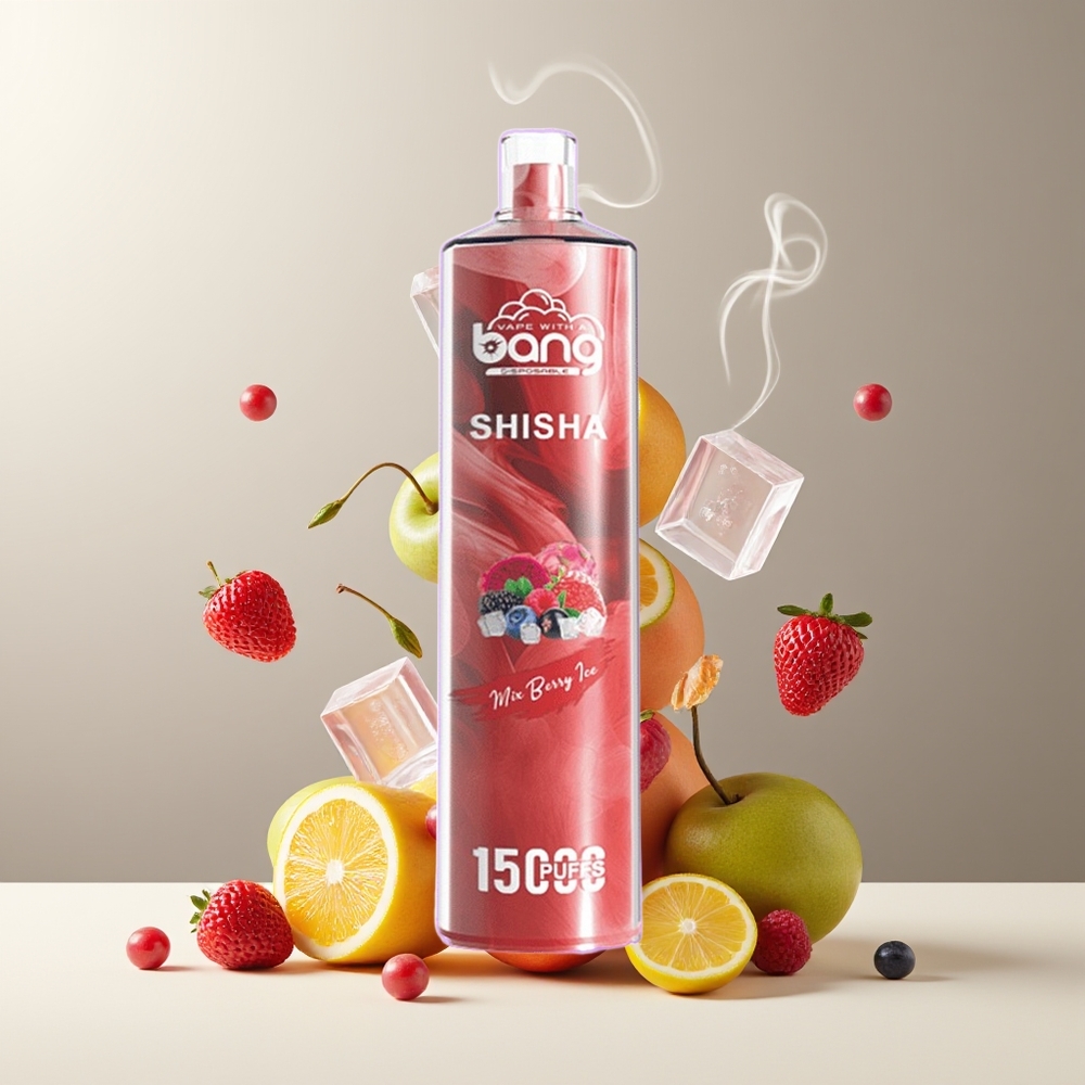 Bang Shisha 15000 Puffs Engangs Vape - 23ml E-liquid Type-C Laddning 600mAh Battery DTL Teknik - grossister Sverige