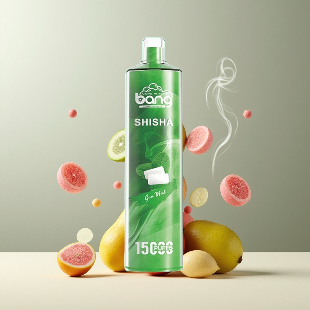 Bang Shisha 15000 Puffs Engangs Vape Grossister Sverige – 23ml E-liquid Type-C Laddning 600mAh Battery