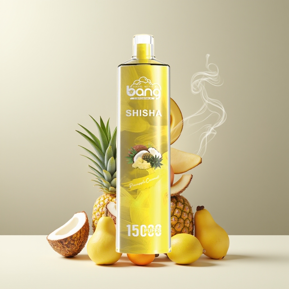 Bang Shisha 15000 Puffs Engangs Vape – 23ml E-liquid Type-C Laddning 600mAh Battery – grossister Sverige