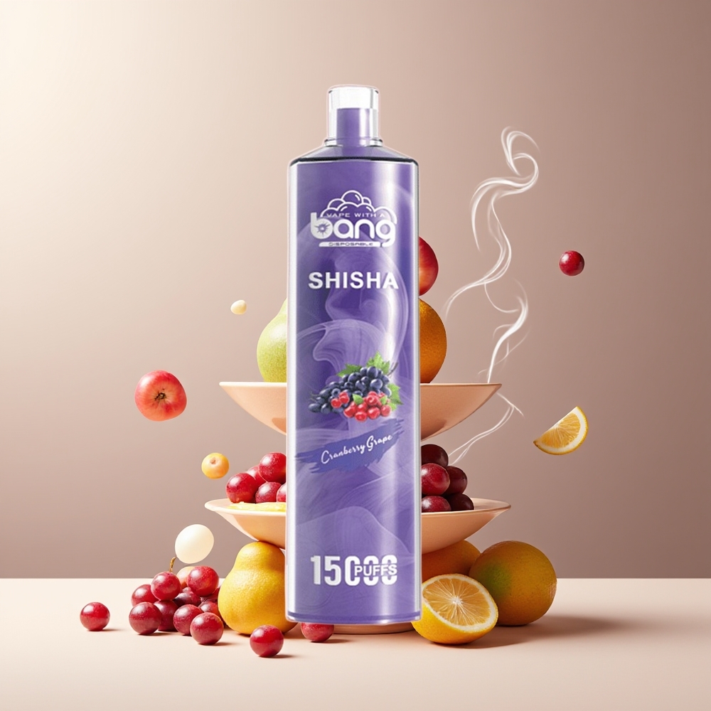 Bang Shisha 15000 Puffs Engangs Vape – Grossister Sverige – 23ml E-liquid Type-C Laddning 600mAh Batteri 0-5 Nikotin