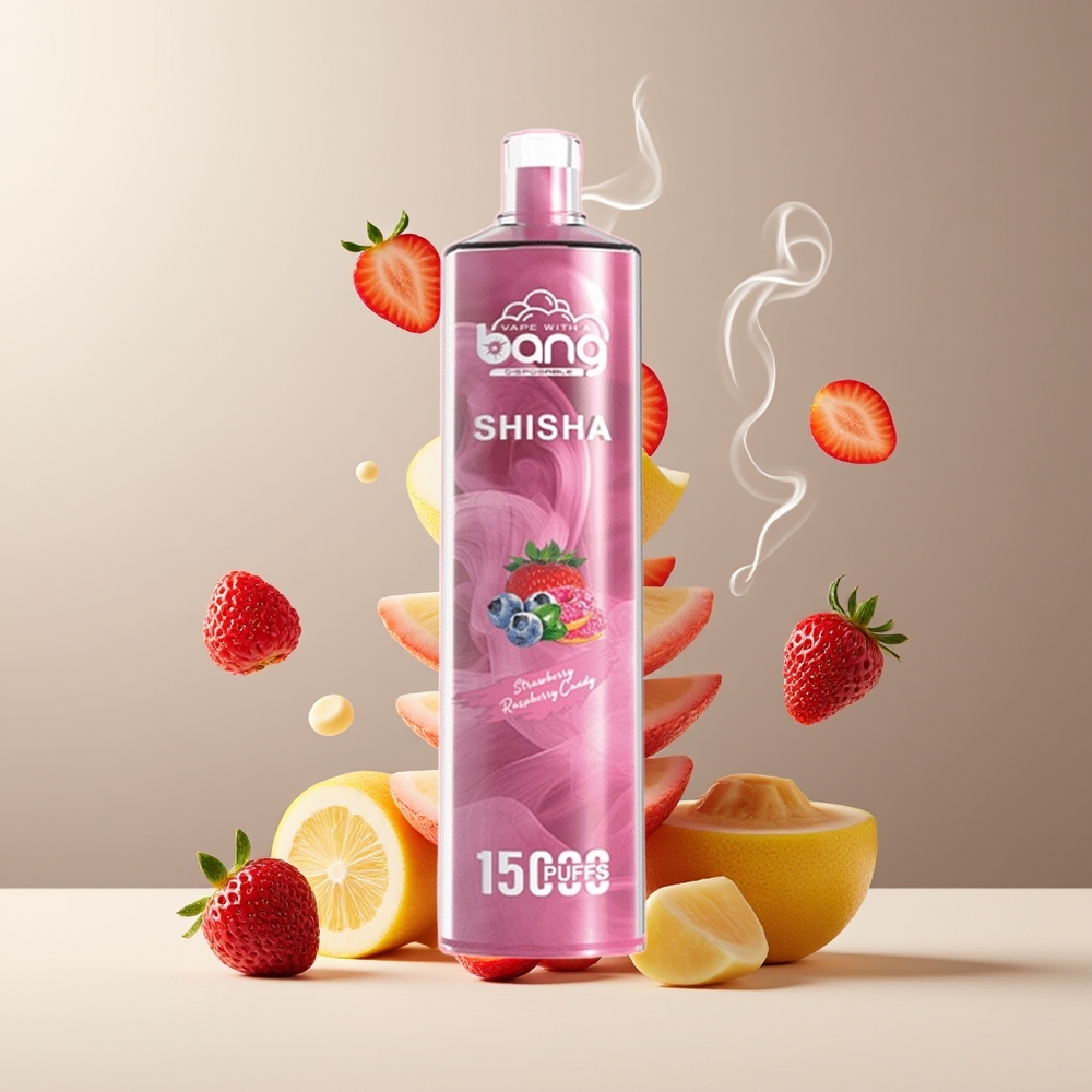 Bang Shisha 15000 Puffs Grossister Sverige – 23ml E-liquid Type-C Laddning 600mAh Batteri 0-5 Nikotin DTL Teknik