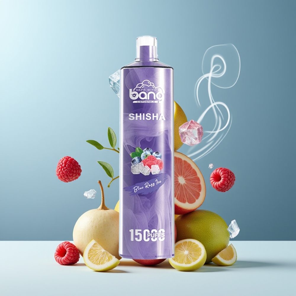 Bang Shisha 15000 Puffs Grossister Sverige – 23ml E-liquid Type-C Laddning 600mAh Battery 0-5 Nikotin