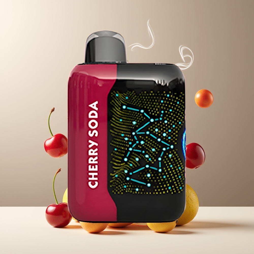 Bang Starry 25000 Puffs Engangs Vape 28ml 800mAh Type-C Grossister Sverige Kirsebærsodavand