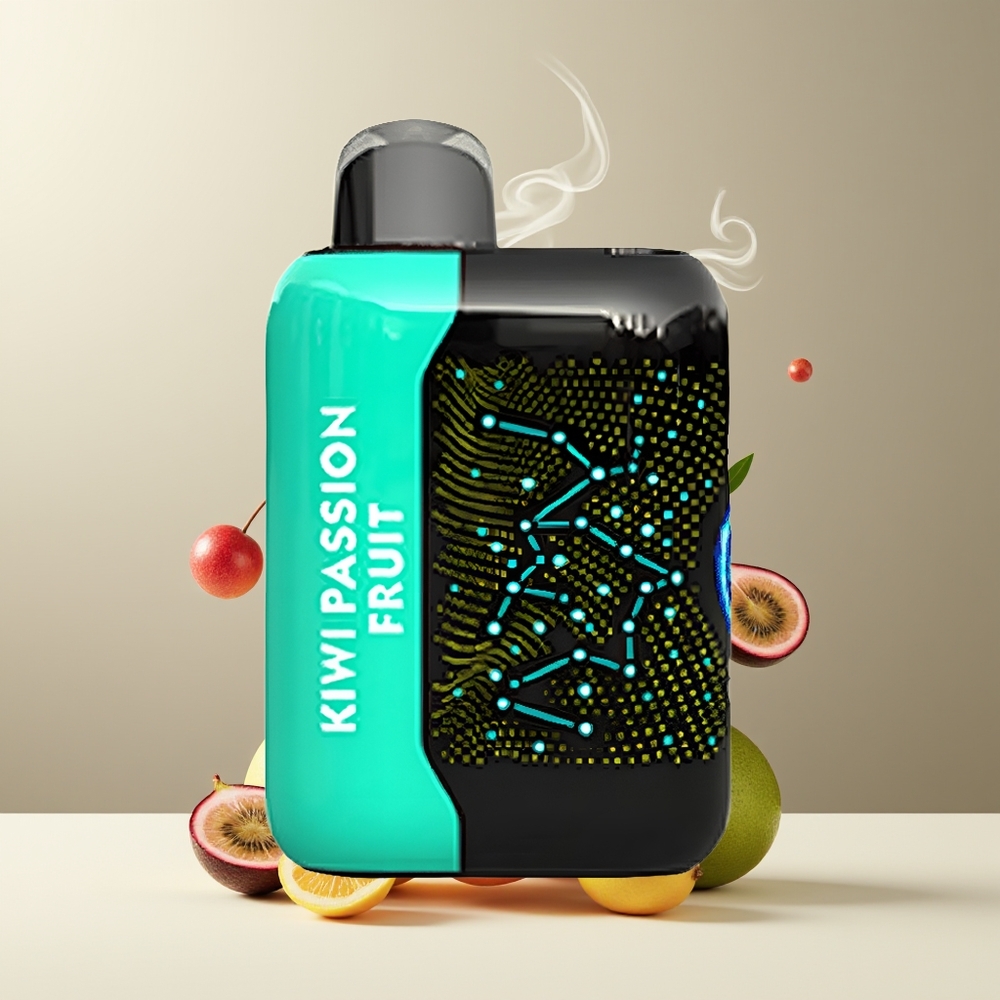 Bang Starry 25000 Puffs Engangs Vape 28ml 800mAh Type-C grossister Sverige Kiwi og passionsfrugt