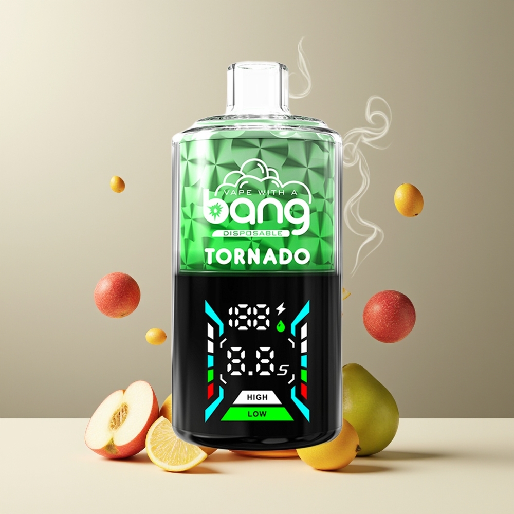 Bang Tornado 40000 Puffs Engangs Vape 40ml 850mAh grossister Sverige Dobbelt Æble
