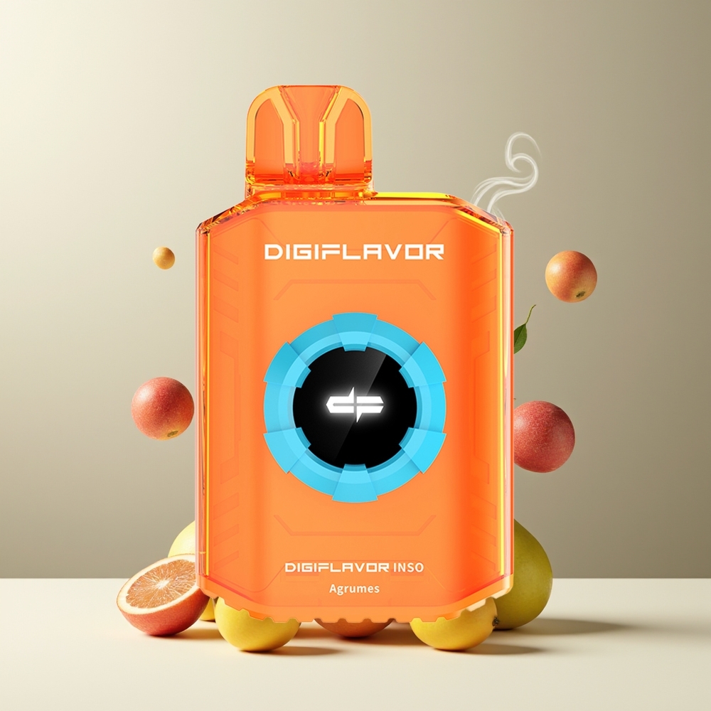 Digiflavor INSO 700 Puffs Grossister Sverige Engangs Vape med 2 Nikotin och Dual-Mesh Coils Agrumes
