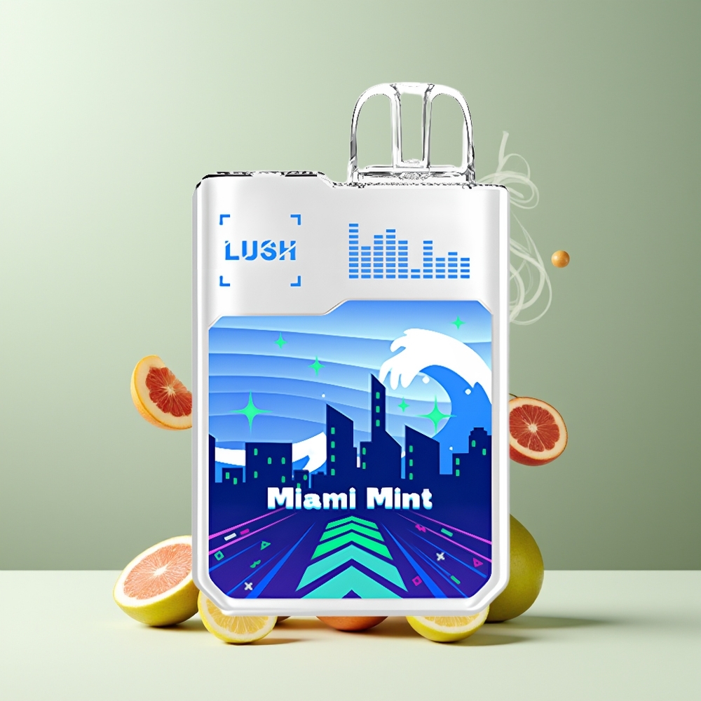 Digiflavor x Geekbar LUSH 20000 Max Puffs 5 Nikotin Dual-Mesh Coils USB Type-C grossister Sverige Miami Mint