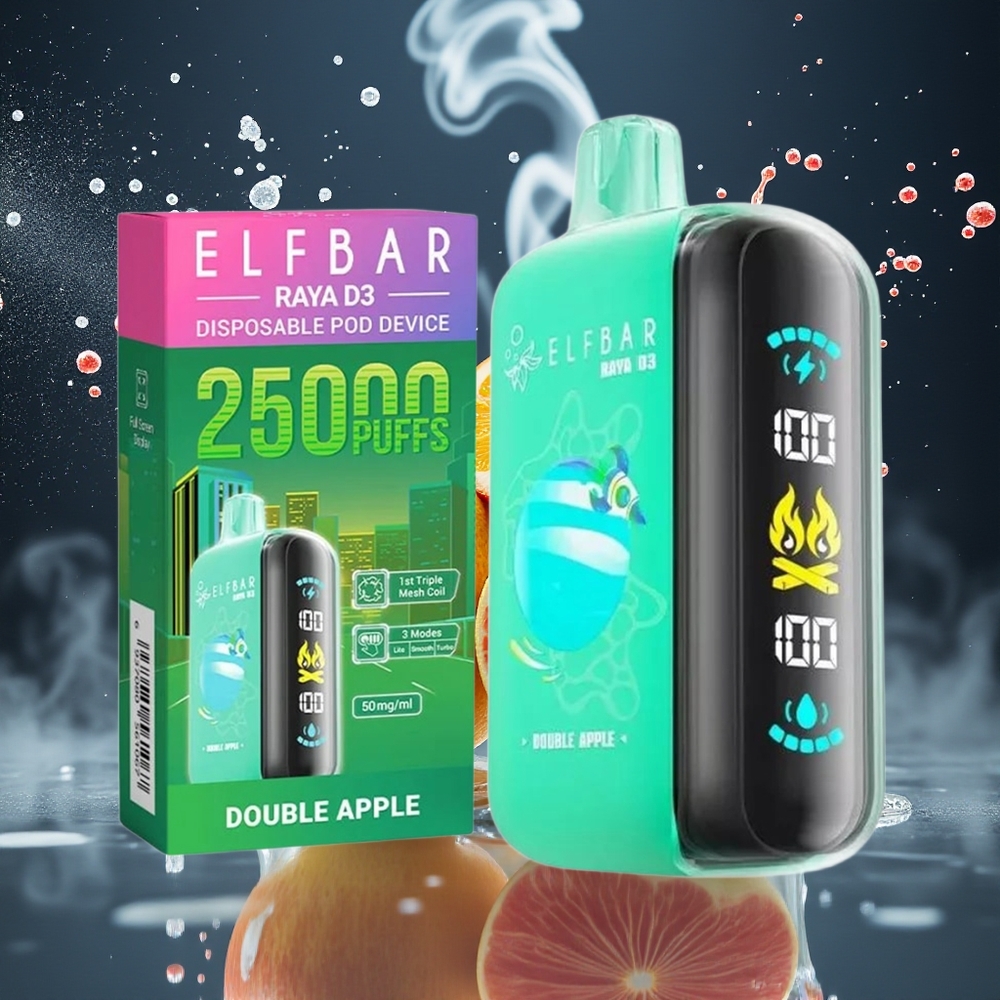 ELF BAR RAYA D3 25000 Puffs 23ml 5 Nikotin Typ-C Laddning Grossister Sverige