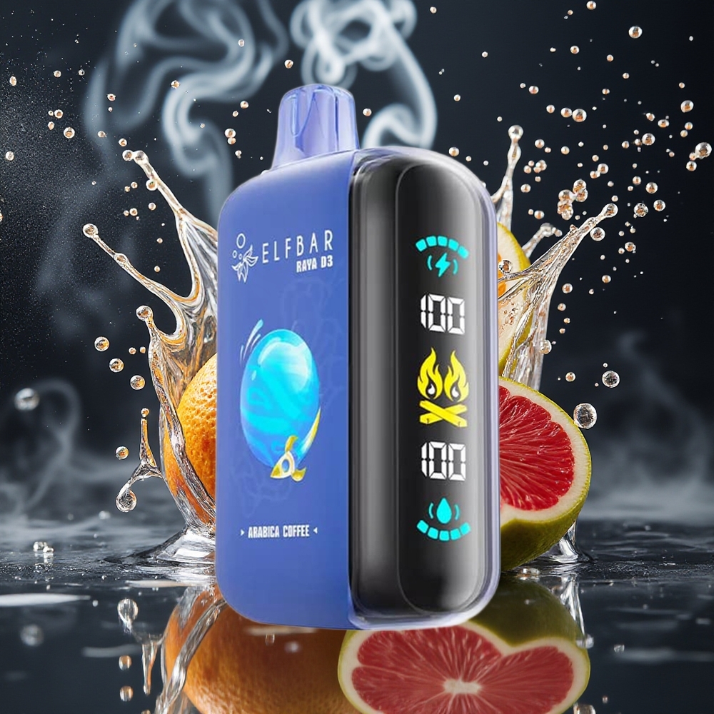 ELF BAR RAYA D3 25000 Puffs Disposable Vape 23ml 5 Nikotin 20 Smaker Typ-C Laddning Grossister Sverige