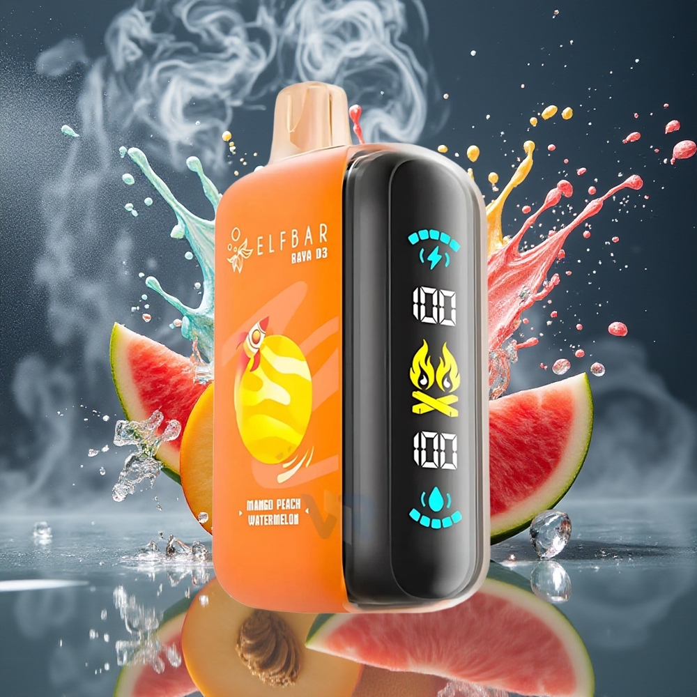 ELF BAR RAYA D3 25000 Puffs Disposable Vape 23ml 5 Nikotin 850mAh Batteri 20 Smaker Typ-C Laddning grossister Sverige
