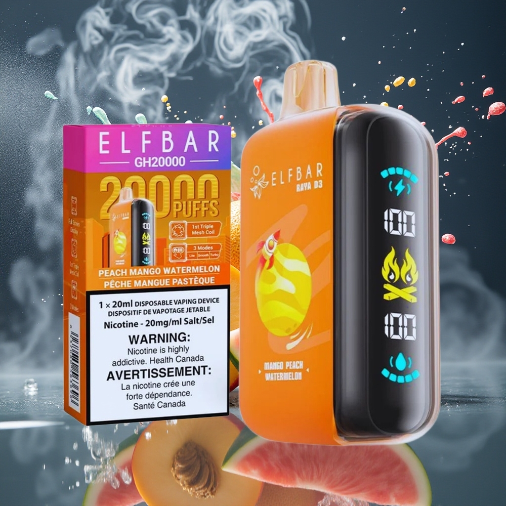 ELF BAR RAYA D3 25000 Puffs Disposable Vape 23ml 5 Nikotin 850mAh Batteri 20 Smaker Typ-C Laddning grossister Sverige