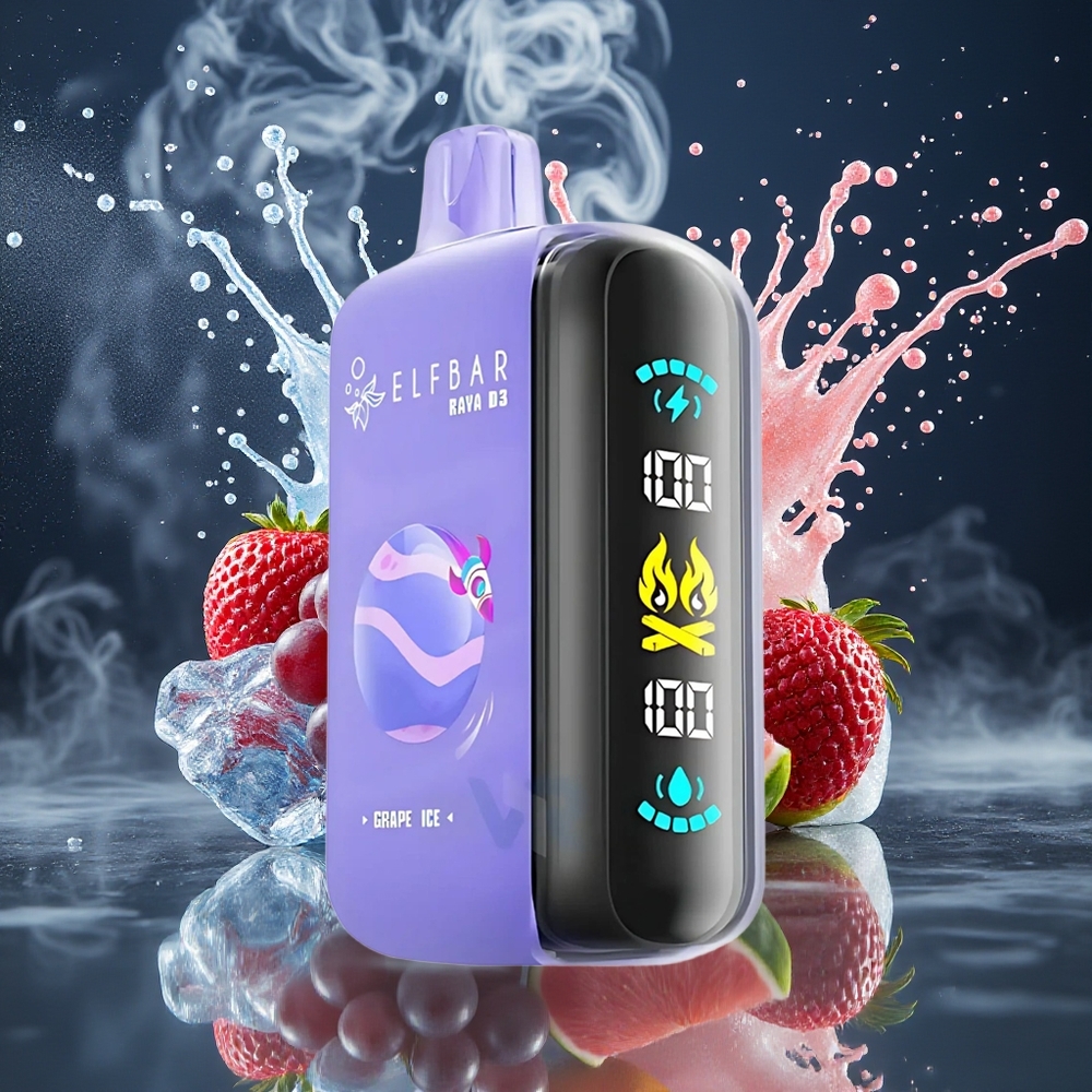 ELF BAR RAYA D3 25000 Puffs Disposable Vape 23ml 5 Nikotin 850mAh Type-C laddning 20 smaker grossister Sverige