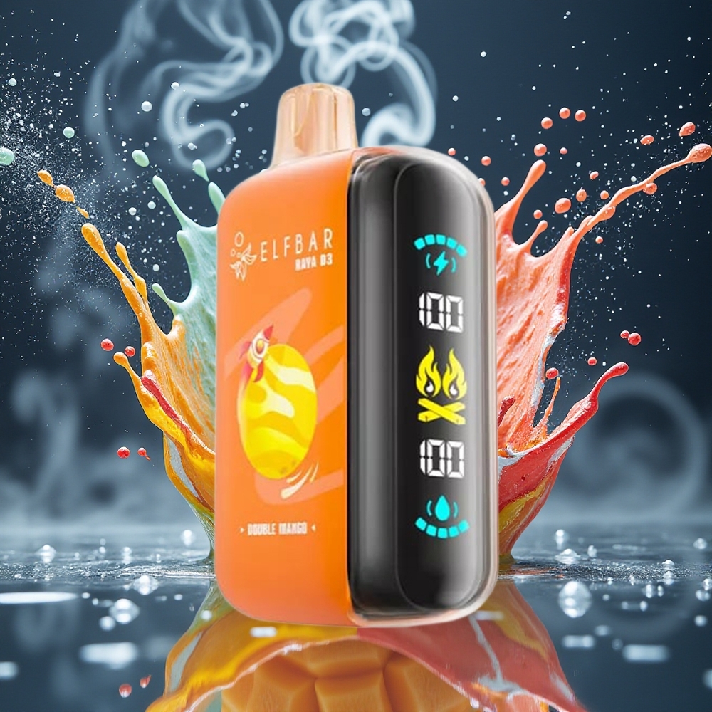 ELF BAR RAYA D3 25000 Puffs Disposable Vape 850mAh 23ml 5 Nikotin 20 Smaker Type-C grossister Sverige