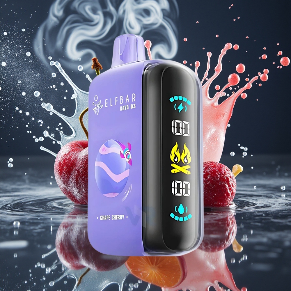 ELF BAR RAYA D3 25000 Puffs Disposable Vape 850mAh 23ml 5 Nikotin 20 Smaker Type-C-laddning grossister Sverige