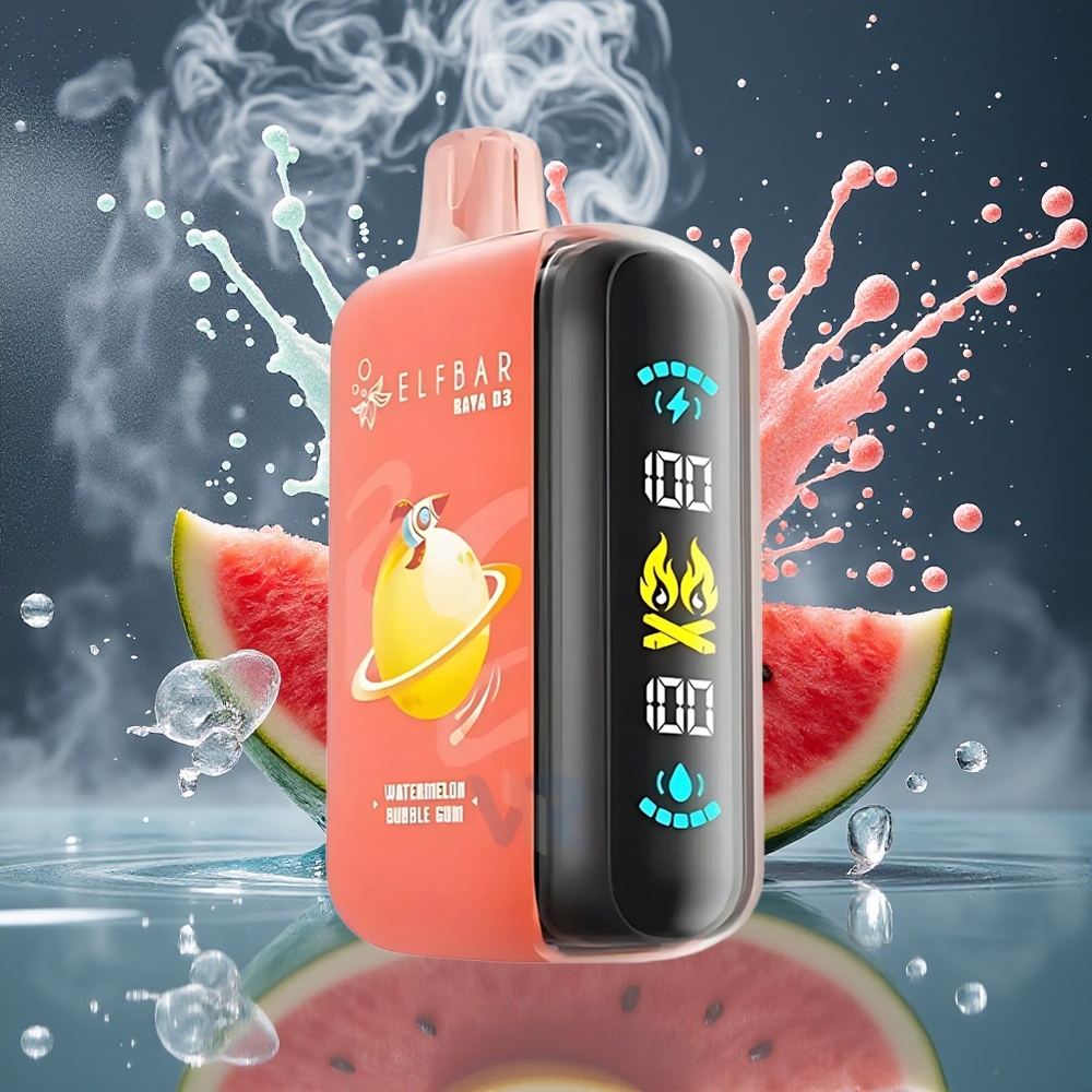 ELF BAR RAYA D3 25000 Puffs Disposable Vape – 23ml E-vätska 5 Nikotin 850mAh Batteri Type-C Laddning grossister Sverige