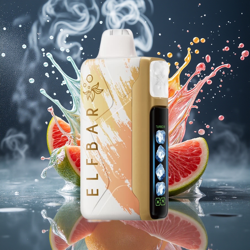 Elf Bar Ice King 40 000 Puffs 20ml 5 Nikotin Laddningsbar 850mAh Batteri Justerbara Kylningsnivåer LCD Display grossister Sverige