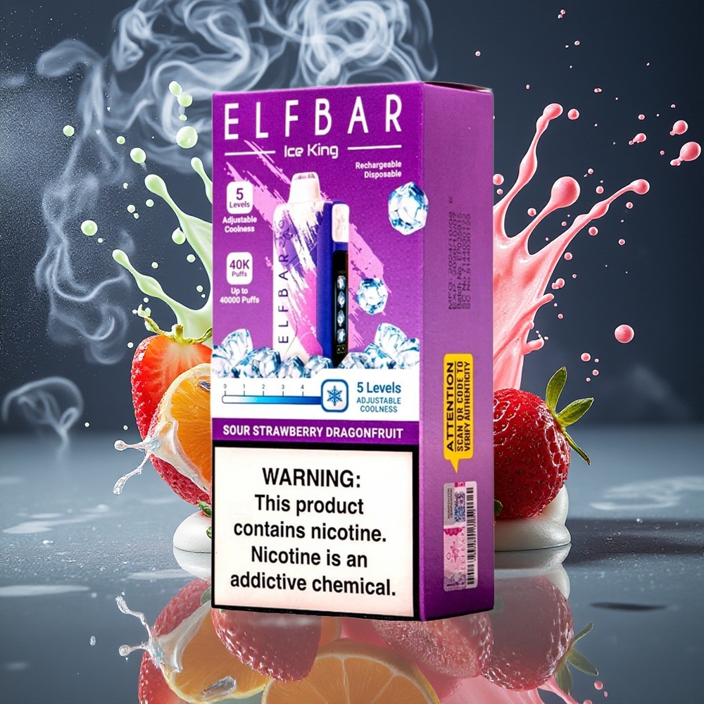 Elf Bar Ice King 40000 Puffs Disposable Vape 40000 puffar 20ml 5 Nikotin 850mAh grossister Sverige