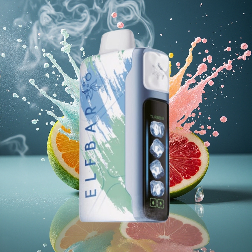 Elf Bar Ice King 40000 Puffs Disposable Vape med 20ml E-Vätska 5 Nikotin Laddningsbar 850mAh Batteri  Justerbara Kylningsnivåer grossister Sverige