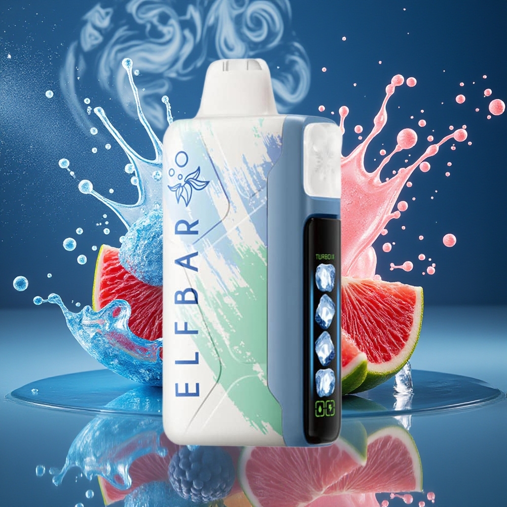 Elf Bar Ice King 40000 Puffs Disposable Vape – 20ml E-Liquid 5 Nikotin Laddningsbar 850mAh Battery Justerbara Kylningsnivåer LCD Display – grossister Sverige