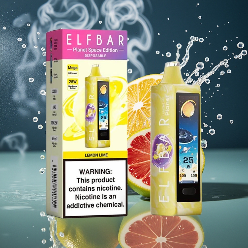 Elf Bar Planet 25 000 Puffs 18ml 5 Nikotin 800mAh Mesh Coil Grossister Sverige