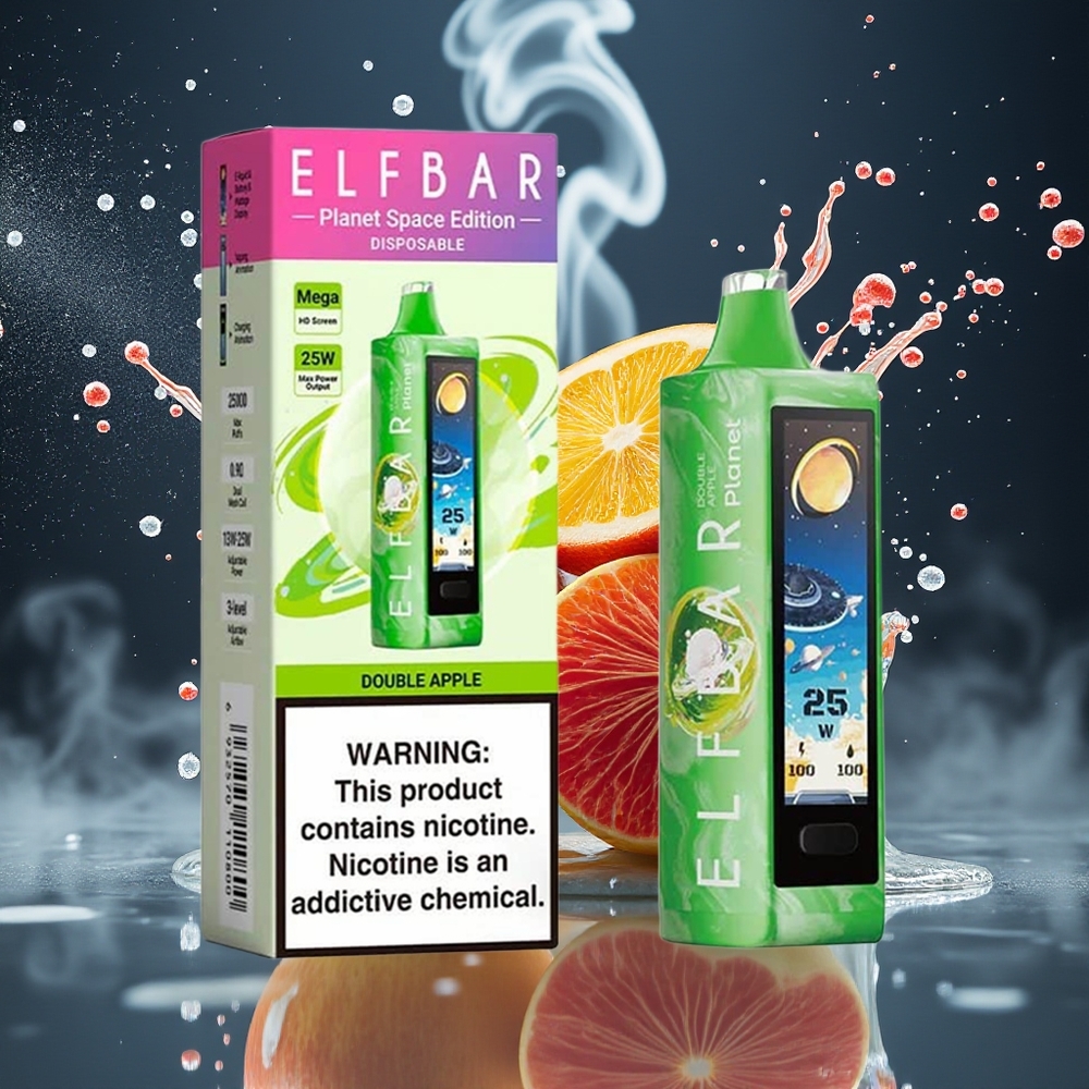 Elf Bar Planet 25000 Puffs Disposable Vape 5 Nikotin 18ml E-vätska 800mAh Laddningsbar Bateri Mesh Coil Grossister Sverige