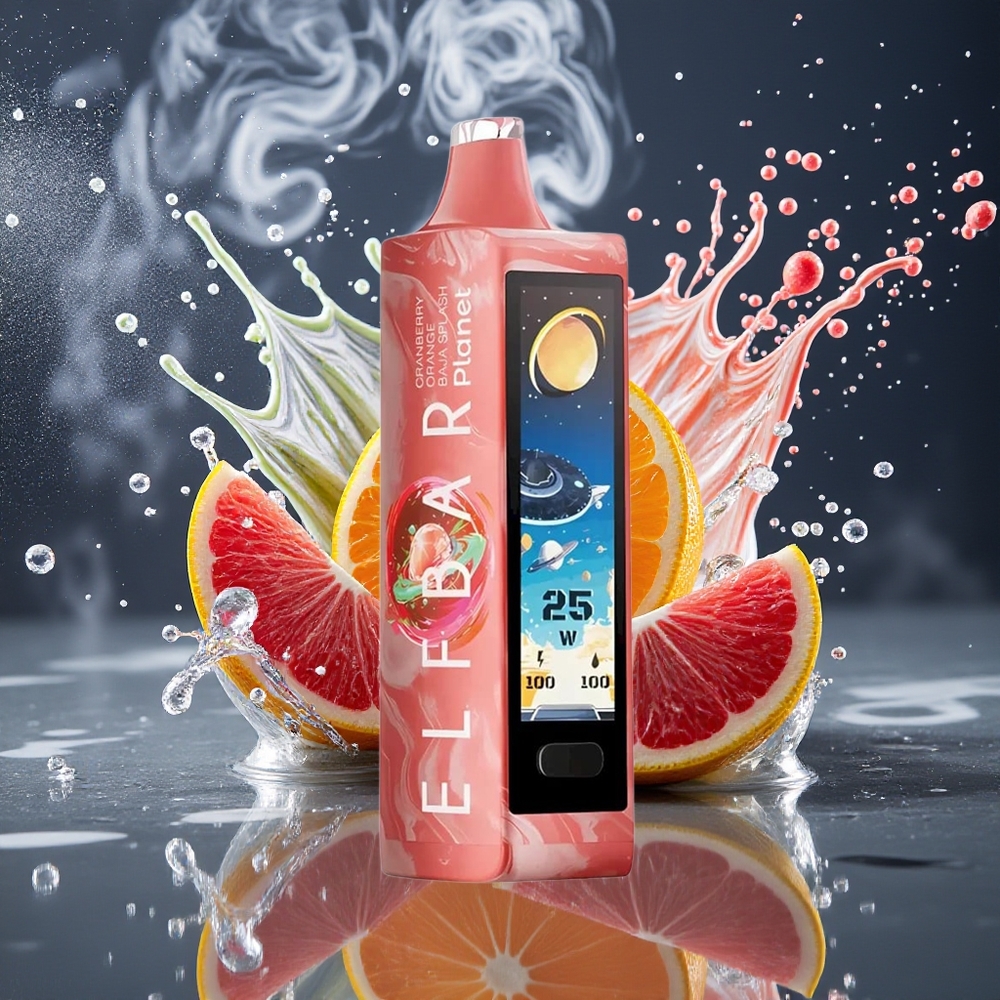 Elf Bar Planet 25000 Puffs Disposable Vape 5 Nikotin 18ml E-vätska 800mAh Laddningsbar Batteri Mesh Coil Grossister Sverige