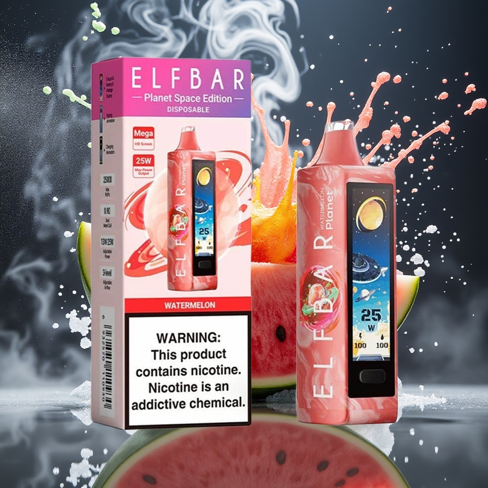 Elf Bar Planet 25000 Puffs Disposable Vape 5 Nikotin 18ml E-vätska 800mAh Laddningsbar Grossister Sverige