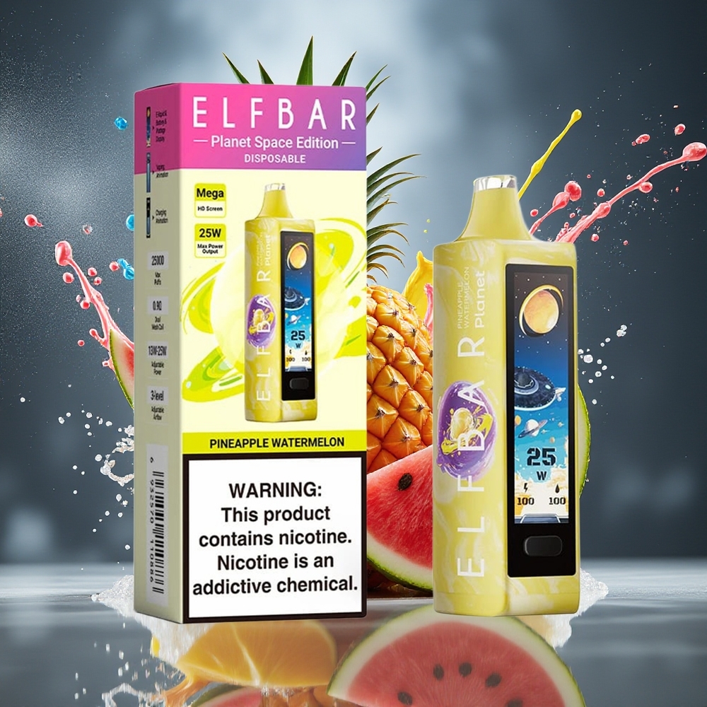 Elf Bar Planet 25000 Puffs Disposable Vape 5 Nikotin 18ml E-vätska 800mAh Omladdningsbar Grossister Sverige