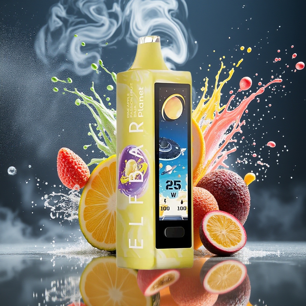 Elf Bar Planet 25000 Puffs Disposable Vape Grossister Sverige – 5 Nikotin 18ml E-vätska Laddningsbar 800mAh