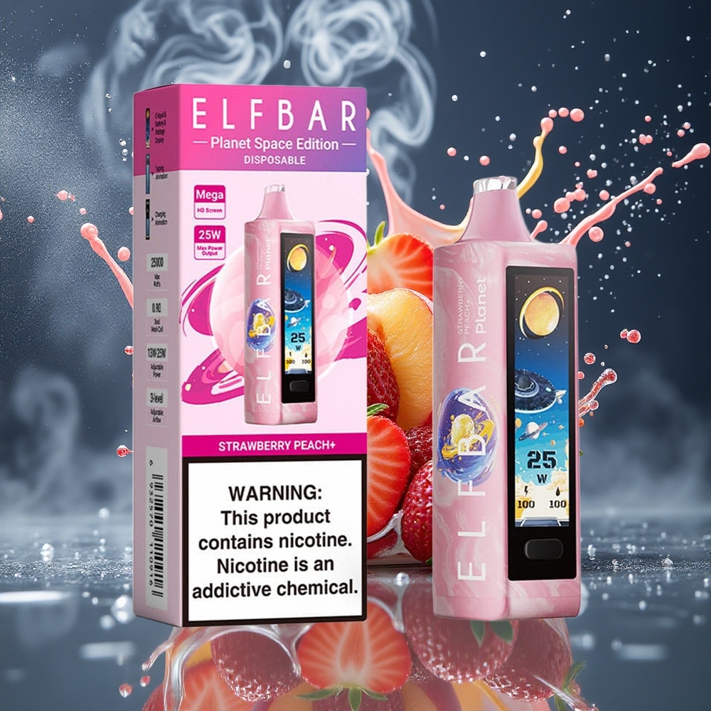Elf Bar Planet 25000 Puffs Disposable Vape grossister Sverige – 5 Nikotin 800mAh Batteri Mesh Coil