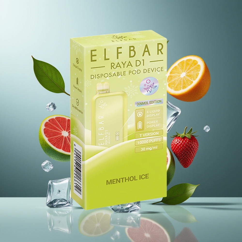 Elf Bar Raya D1 13000 Puffs 18ml 650mAh Grossister Sverige vape för engångsbruk