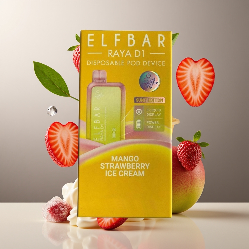 Elf Bar Raya D1 13000 Puffs vape för engångsbruk 18ml Kapacitet 650mAh Batteri grossister Sverige