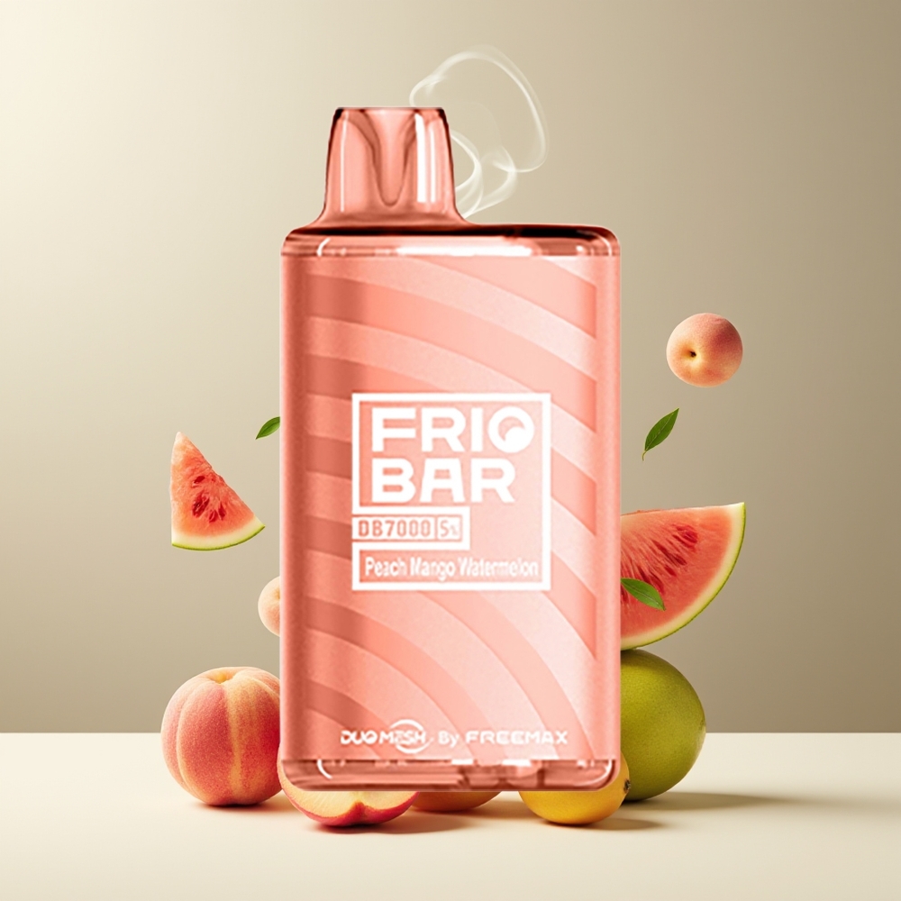 FRIOBAR DB7000 Grossister Sverige Engangs Vape – 16mL 7000 puffar 50mg/mL nikotin USB-C laddning