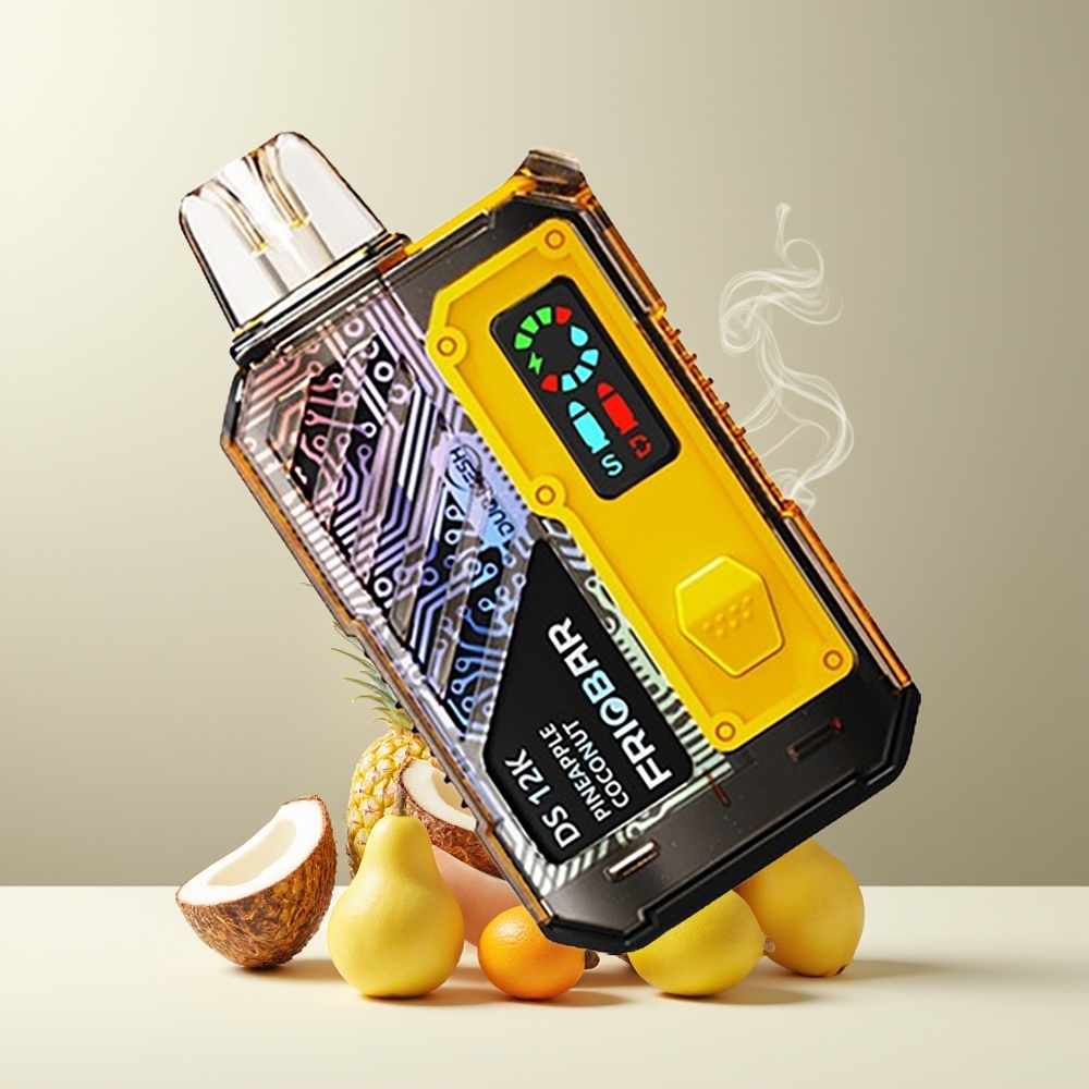 FRIOBAR DS 12K Grossister Sverige Engangs Vape – 10mL / 12000 puff / 650mAh / USB-C / Smart Display / Dual Mesh Coil