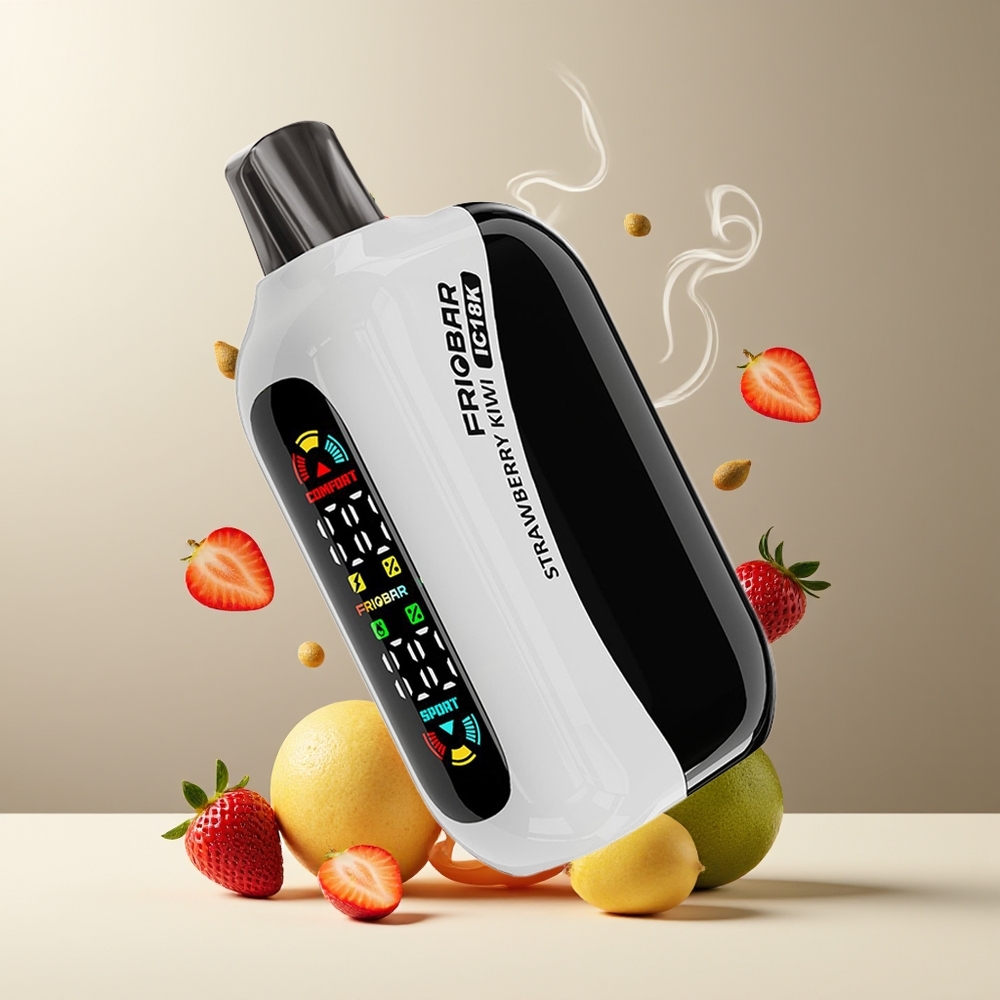 FRIOBAR IC18K 18000 Engangs Vape Grossister Sverige – 18mL 18000 puffar 50/20mg/mL nikotin 1000mAh batteri USB-C-laddning