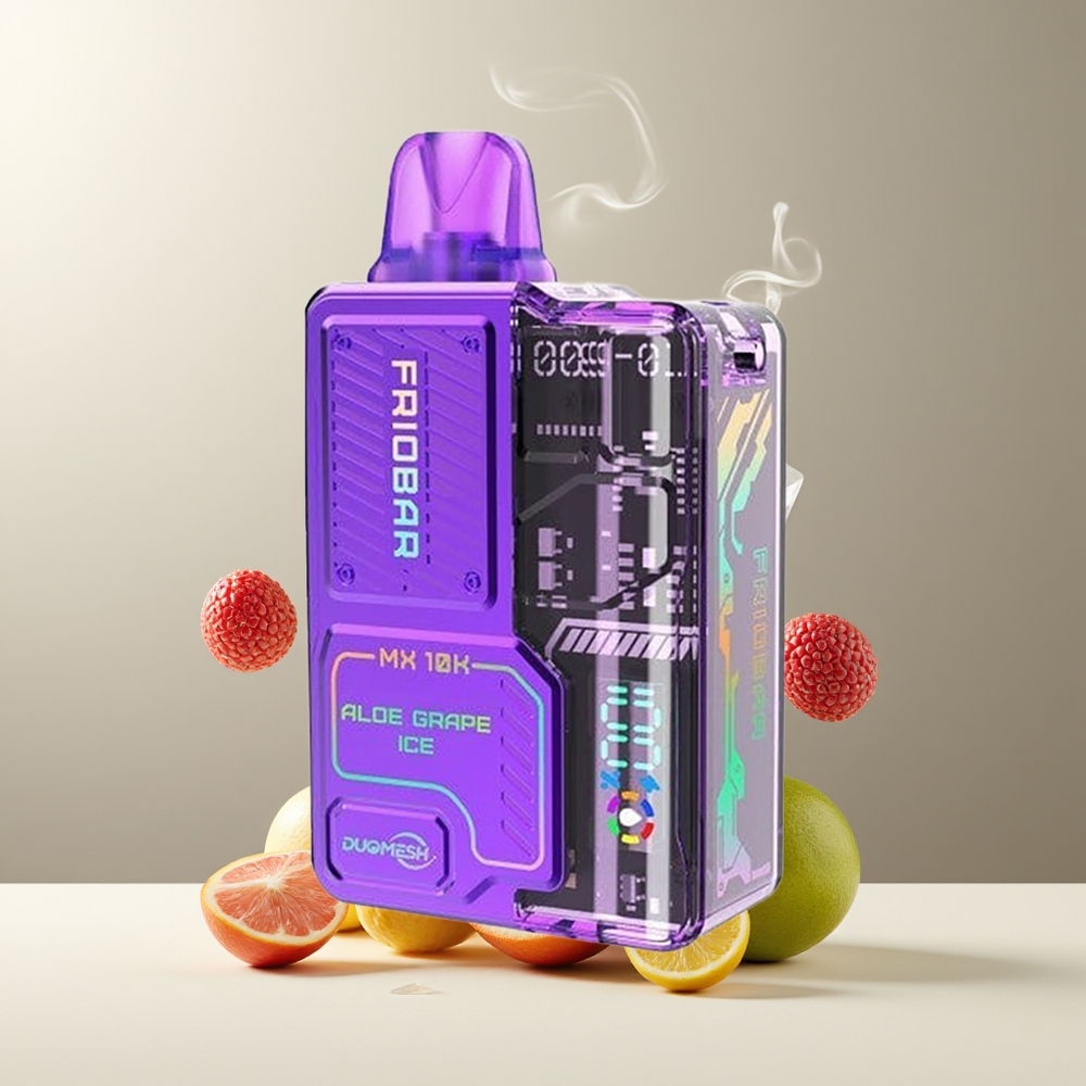 FRIOBAR MX 10K Engangs Vape 10mL 10000 puff 50mg/mL grossister Sverige Aloe Vera Drueis