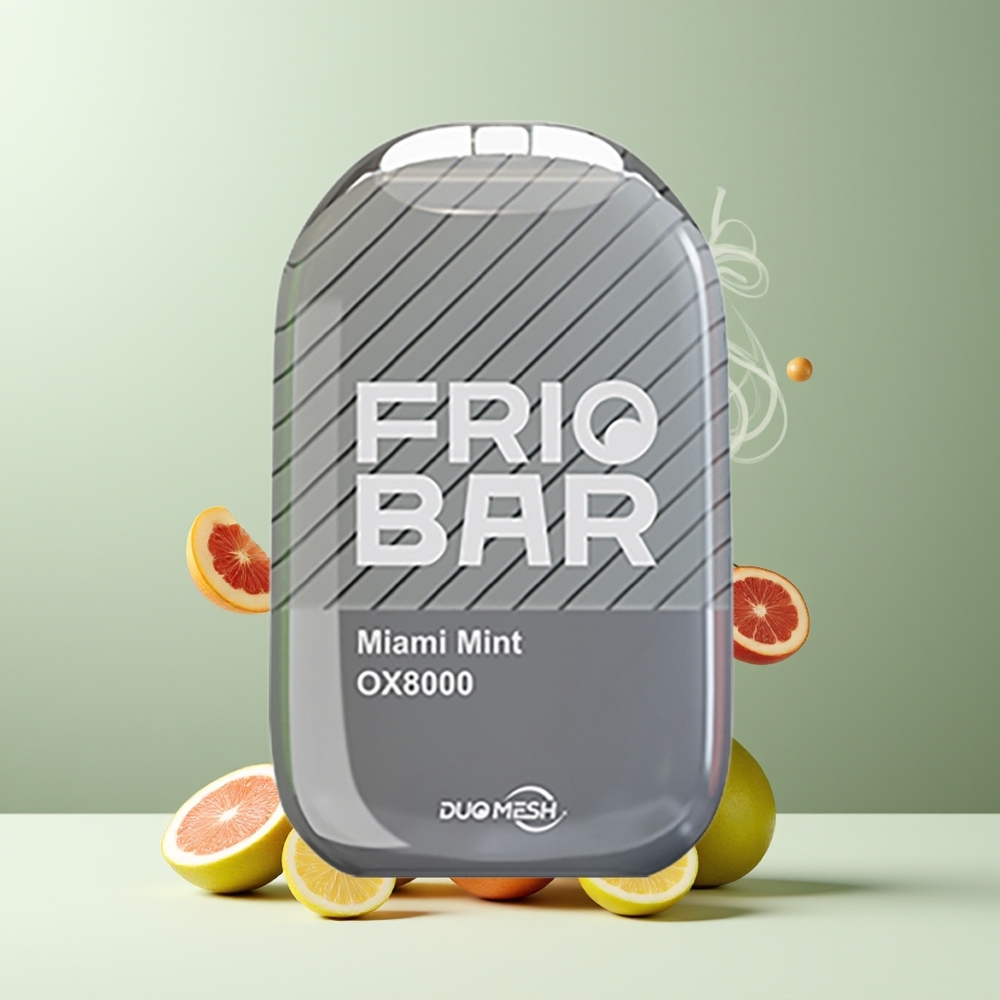 FRIOBAR OX8000 Engangs Vape 16mL 8000 puffar 50mg/mL 600mAh grossister Sverige